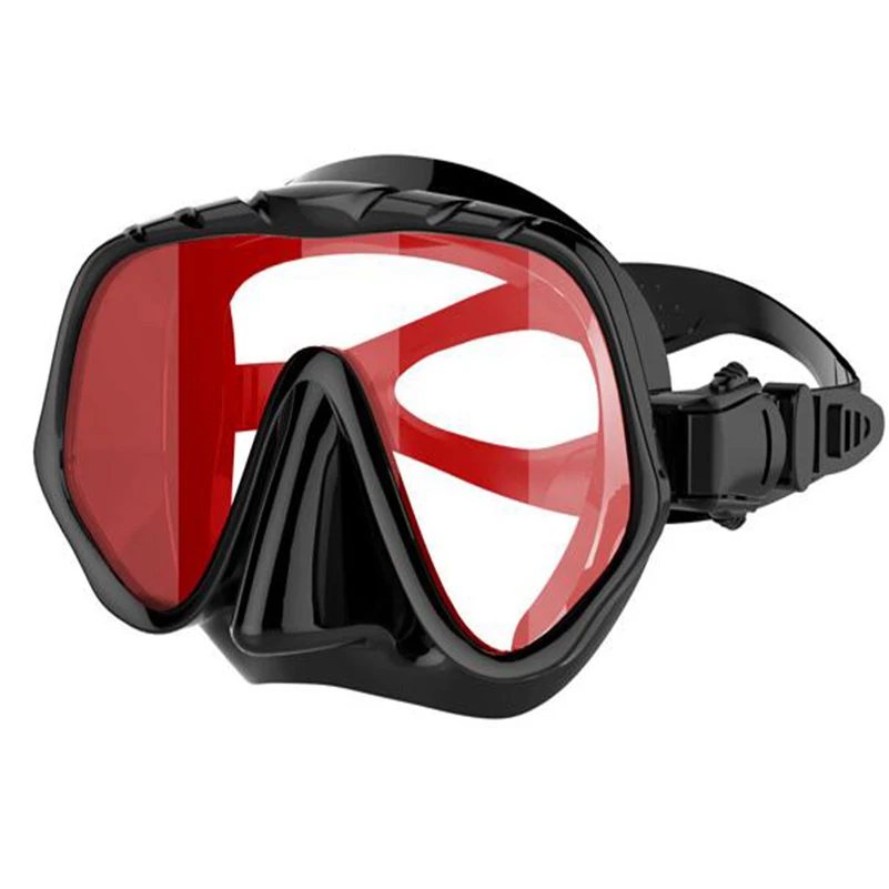 Профессиональный Большой кадра дайвинг очки Силиконовые Плавание ming наглазник Для мужчин Плавание очки MK1000 линзы Дайвинг Плавание ming очки - Цвет: red