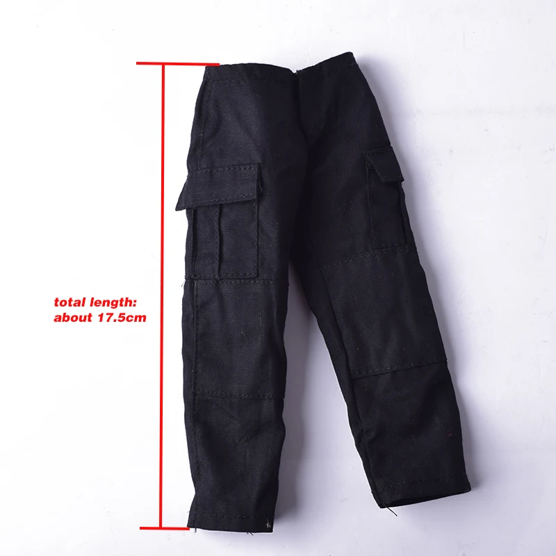 Fit 12/'/' Soldier Action Figure 1//6 SWAT Black Combat Clothing Suit Shirt+Pants