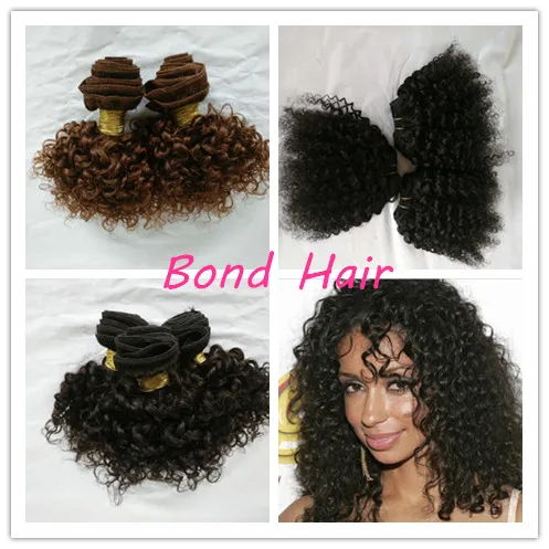 

Short Curly Brazilian Hair Weave 8" Kinky Curly Virgin Human Hair Weft 50g/bundle 8pcs/lot DHL free shipping fast delivery Weft