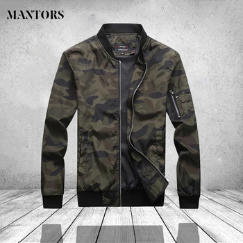 

Military Camouflage Bomber Jacket Men Printing Motorcycle Pilot Air Coat Outwear Mens Stand Collar Zipper Jaqueta Masculina