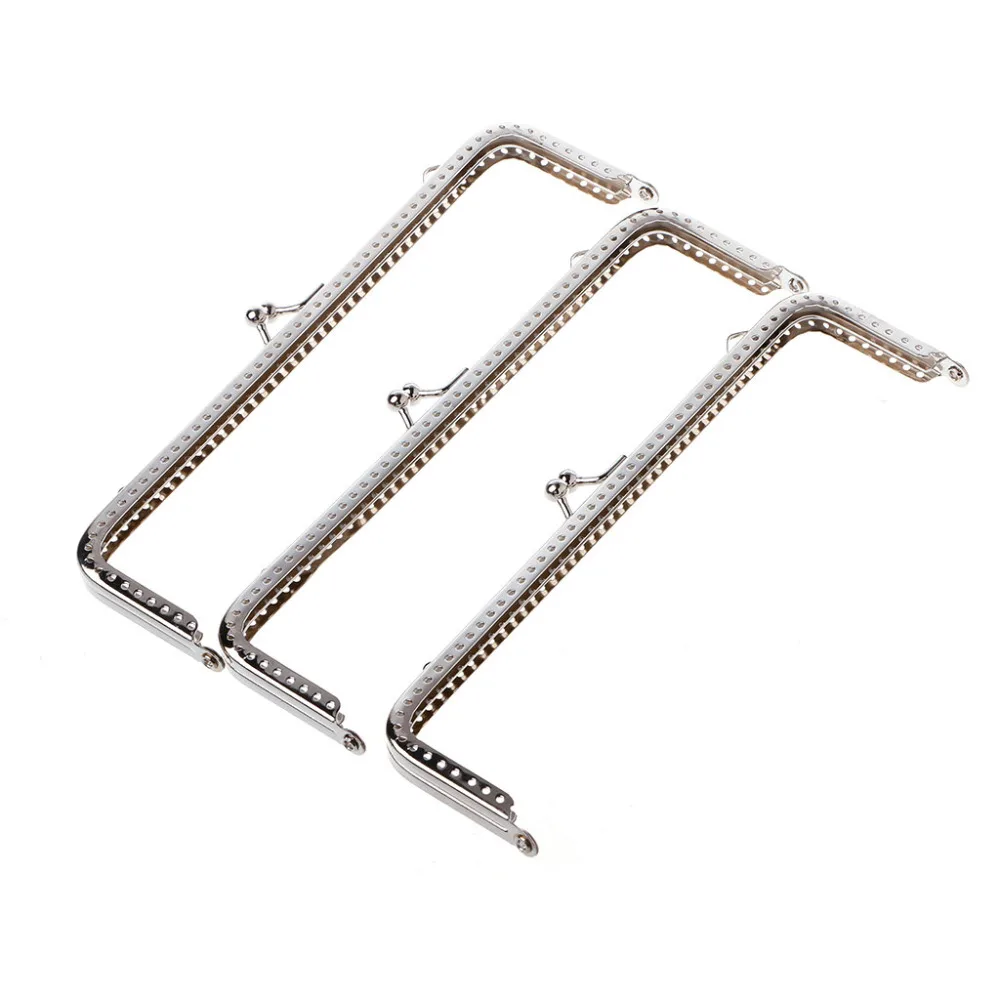 

JAVRICK 1PC 18cm Square Metal Frame Kiss Clasp For Handle Bag Purse Accessories DIY #3TJ00269#