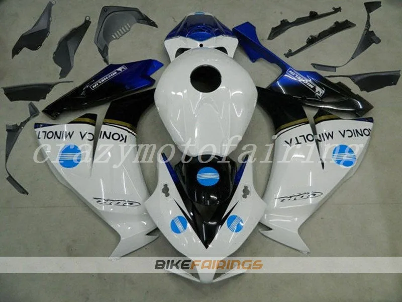 Набор впрыскивателей Мотоцикл Обтекатели подходит для Honda CBR1000RR возрастом 12, 13, 14, 15, 2012- обтекатель КУЗОВ Прохладный белого и синего цвета