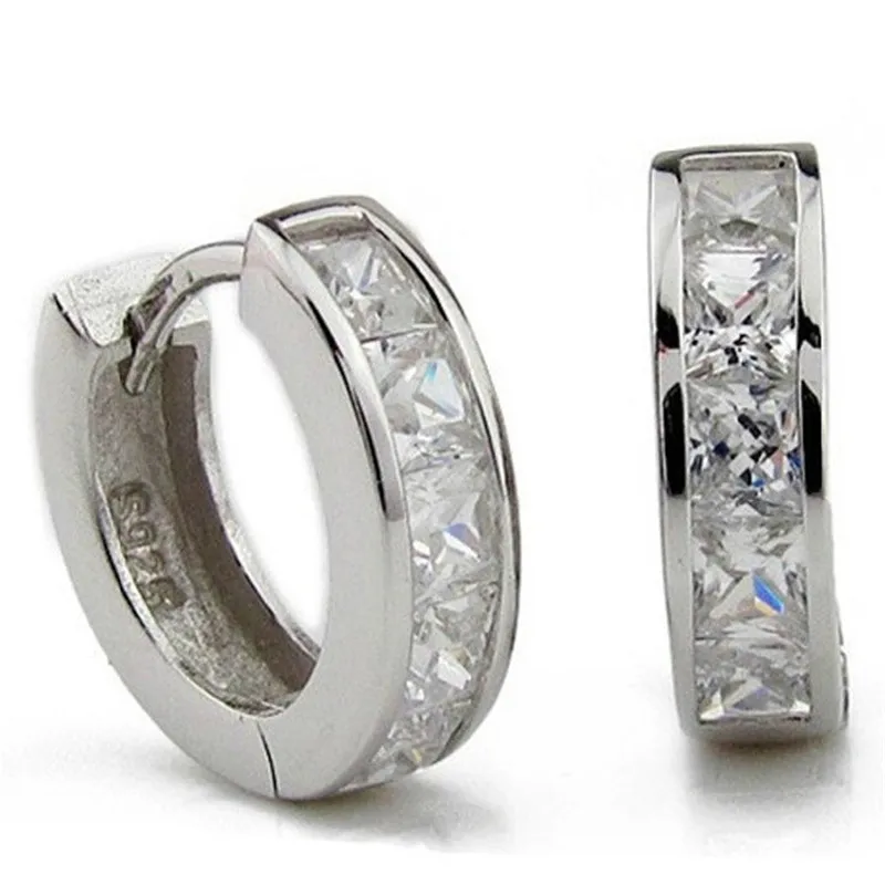 

Small Round Hoop Earrings For Women Fashion Party Jewelry Gift Accessories Cubic Zirconia Classic Korea Trendy .W-A138
