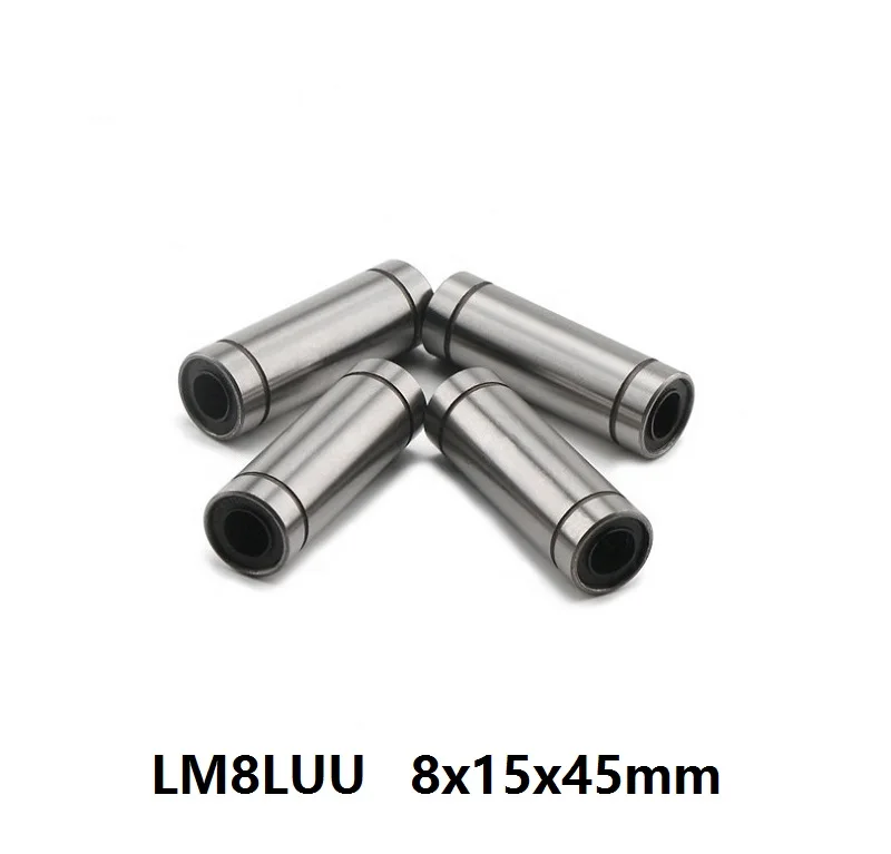 1PC LM8UU Shaft CNC Linear 8mm Bearing Ball Bushing 8x15x45mm For 3D Printer
