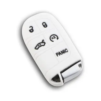 

Car Styling Silicone Car Key Cover Case for Dodge Jeep Journey Chrysler 300 Grand Cherokee Compass Renegade Patriot