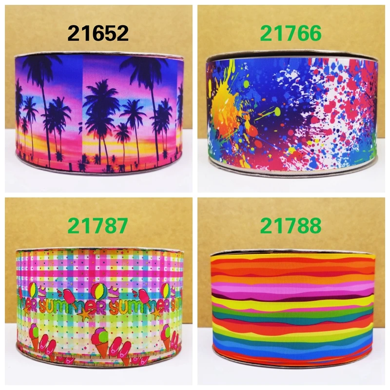 

Free shipping 50 yard cartoon printed grosgrain ribbon 21652