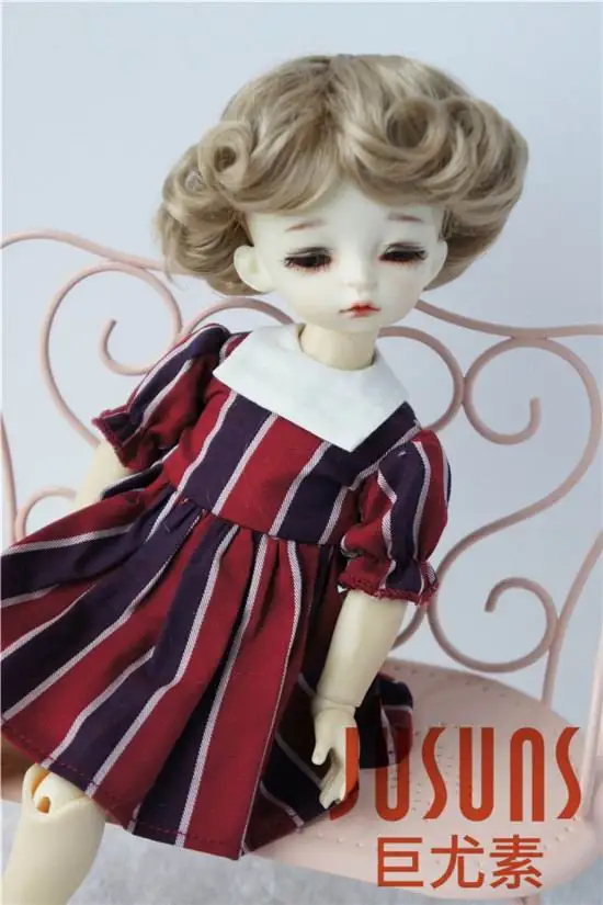 JD369 1/6 YOSD парики для шарнирных кукол модный кудрявый парик 6-7 дюймов BJD синтетический, мохеровый, для куклы парики аксессуары для кукол