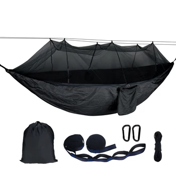 

lightweight high quality multi-purpose foldable high-density nylon fabric Outdoor Mosquito net hammock for Backpacking