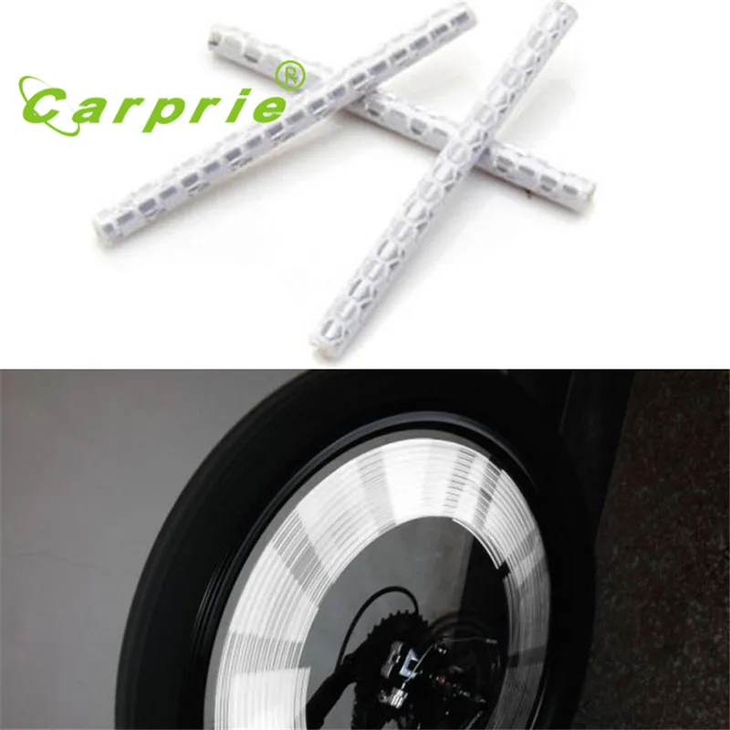

AUTO 12pcs Bicycle Wheel Reflective Strip Clip Tube Car Tire Valve Caps Auto Truck Motocycle Bike Spoke Reflector led jan18