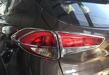 Car Styling Exterior Chrome Trim Rear Light Cover Tail Lamp Frame Trims 4pcs/ set For Hyundai Tucson 2016