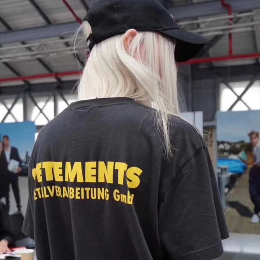 

Vetements T-shirt Men Women 1:1 High Quality Summer Style 18ss Metallverarbeitung Gmbh T Shirt Top Tees Vetements T-shirt