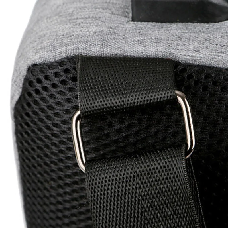 USB Charging Men Backpack Canvas Anti Theft Teenager Chest Bag Women Headphone Hole Casual Shoulder Bag Sac A Dos Homme BP0222 (15)