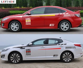 

LEFT SIDE full body car sticker WRC Sports Brief Car Charger Stickers Car-styling Personality Body Waterproof High Quality VW