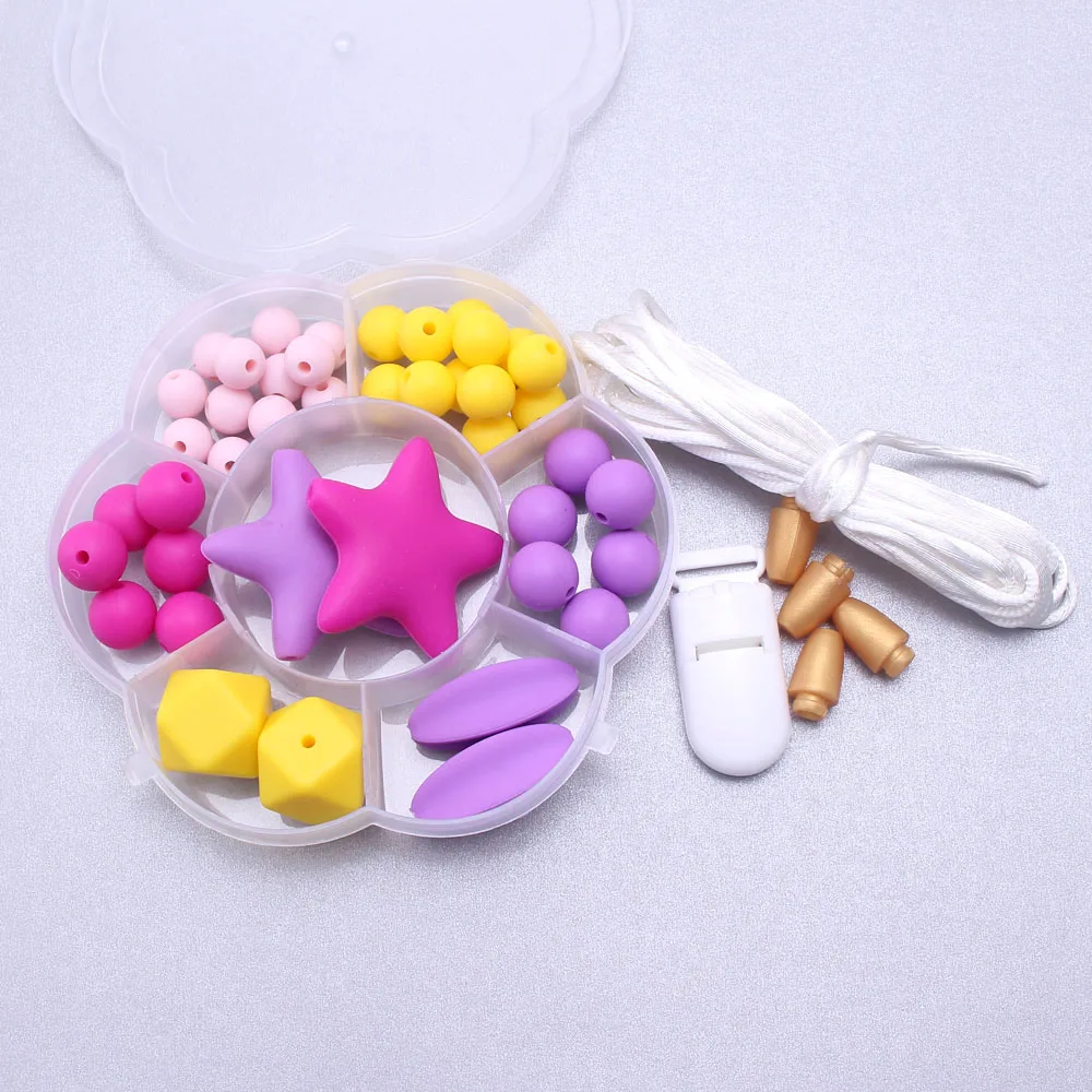 MHS. sun Food-Grade DIY Silikon Manik-manik Bayi Tumbuh Gigi ...