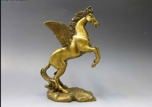 精巧な中国真鍮真鍮動物ペガサスギリシャ神話有翼フライ馬像彫刻 Sculpture Statue Sculpture Greeksculpture Animal Aliexpress