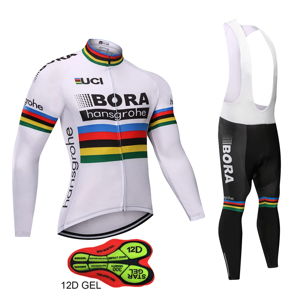 

2018 Hot BORA hansgrohe Long Sleeve Cycling Jersey MTB Bike Clothing Wear Autumn Breathable Bicycle Clothes Ropa De Ciclismo