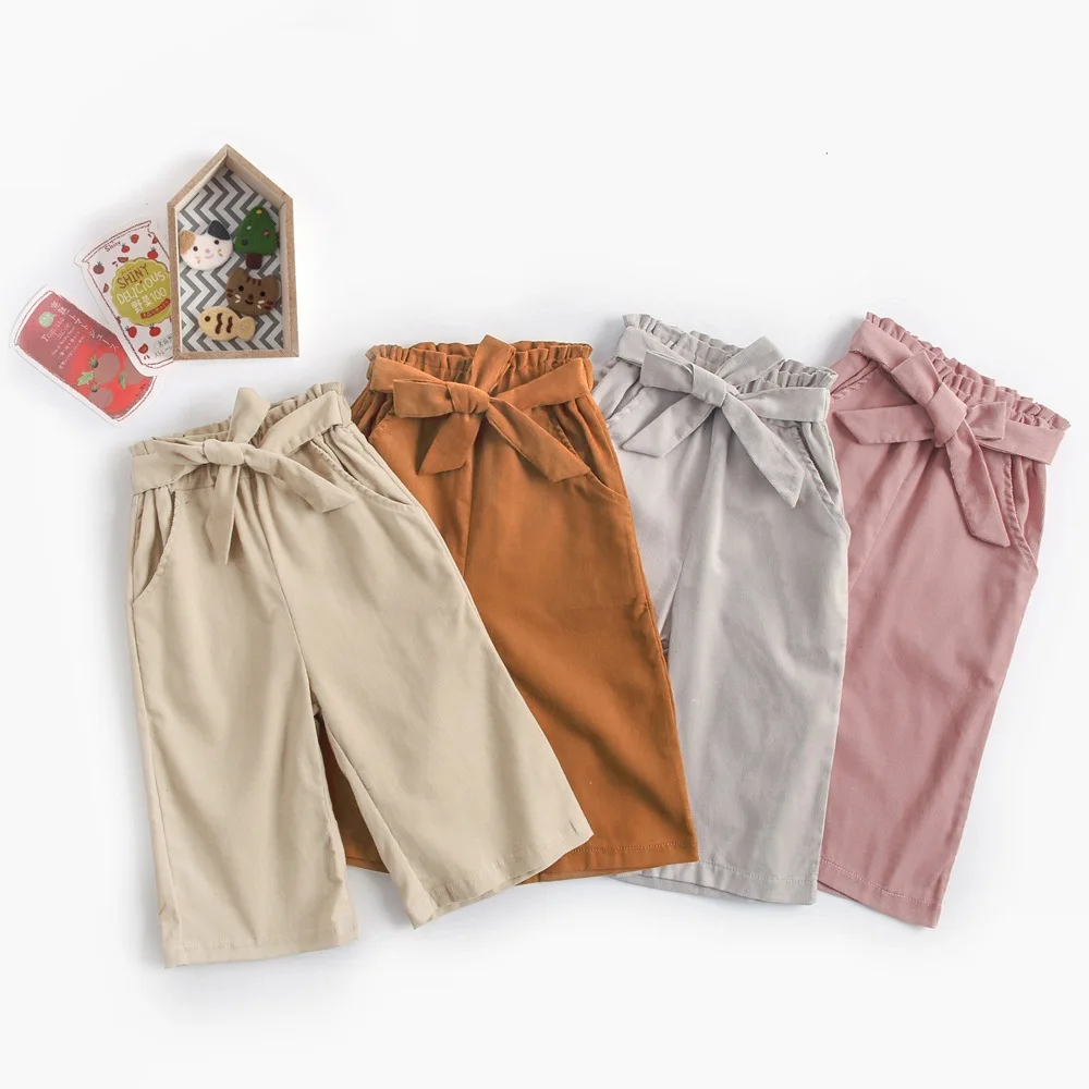 

6m-6 years girl leggings fall autumn solid color cotton ankle length pants KPW8111