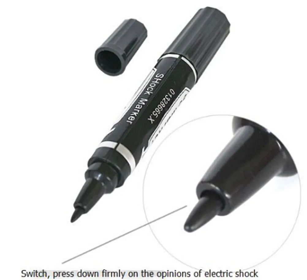 

1 Pcs Fun Shocker Joke Gag Prank Gift Crazy Trick Electric Shock Marker Pen Novelty Funny Gag Toys