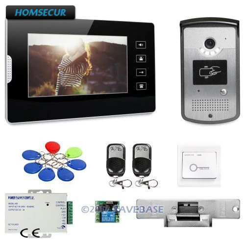 

HOMSECUR 7inch Wired Video Door Phone Intercom System with Intra-monitor Audio Intercom