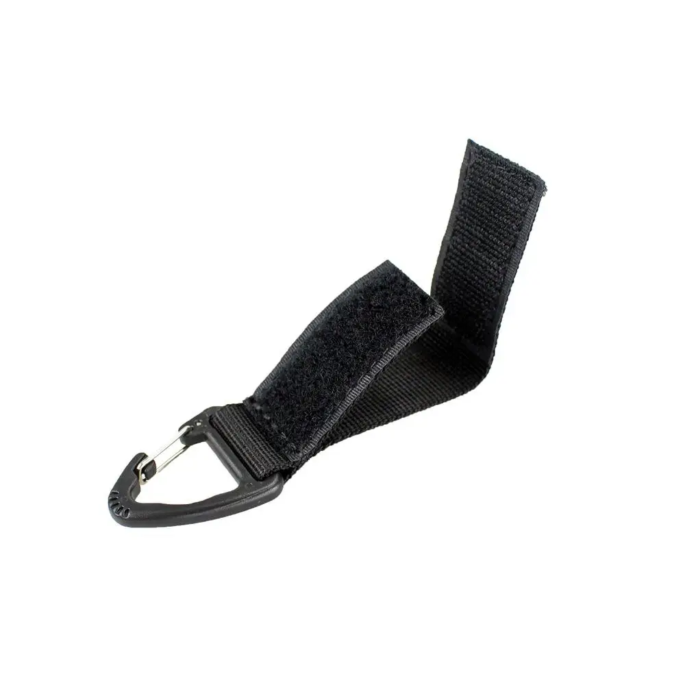 

HobbyLane Outdoor Mini Black T Shaped Velcro Backpack Buckle Nylon Keychain Mountaineering Accessories Outdoor Small Utility