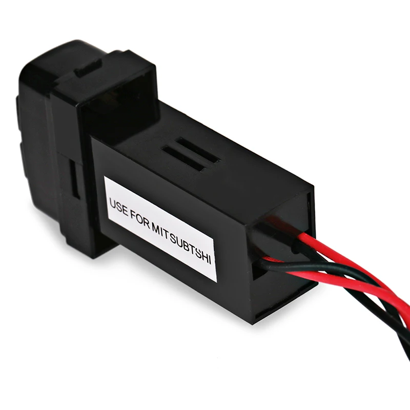 Автомобильное зарядное устройство Herorider 5V 2.1A с двумя разъемами USB для MITSUBISHI