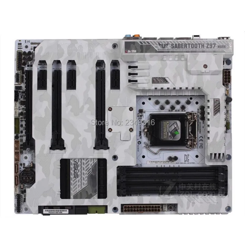 Для ASUS SABERTOOTH Z97 MARK S оригинальная материнская плата сокет LGA 1150 DDR3 SATA3 USB3.0