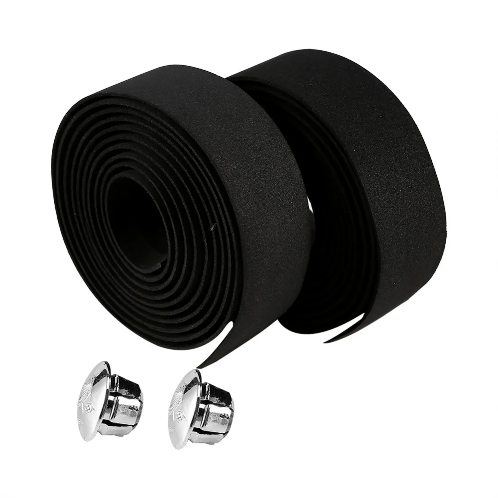 2Pcs Road Bike Handle Tape Reflective Camouflagebelt Cycling Handle Belt Cork Wrap with 2 Plugs Bike Accessories