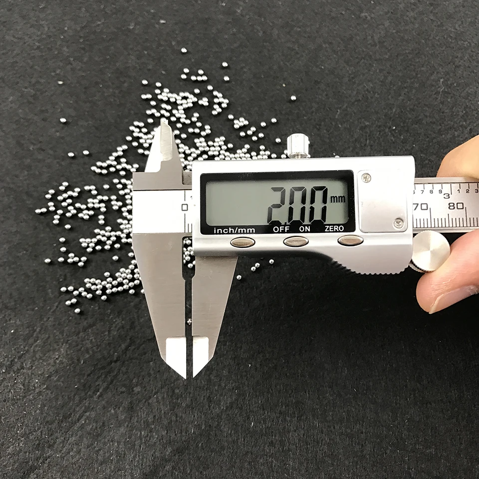 Easytoday 10000pcsLot Diameter 2mm Outdoor Hunting Bow Accessories Slingshot Hunting Pinball High-carbon Ammo Mini Steel Balls (3)