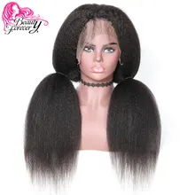 BeautyForever, перуанские кудрявые прямые 360, парики на кружеве, половина руки, завязанные, человеческие волосы, парик, 150% плотность, натуральный цвет