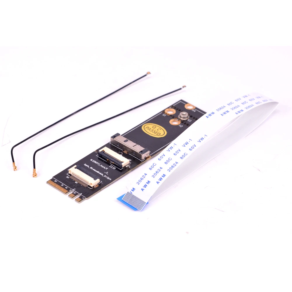 A / E ключ NGFF M.2 адаптер для Macbook BCM94360CS2 BCM943602CS BCM94360CD BCM943602CDP BCM94360CSAX WiFi беспроводная