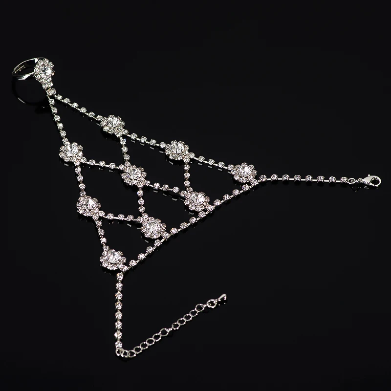 

New Fashion Stainless Steel Round Design Full Rhinestone Crystals Bangle Bracelets For Women Charm Band Jewelry 2016#B118