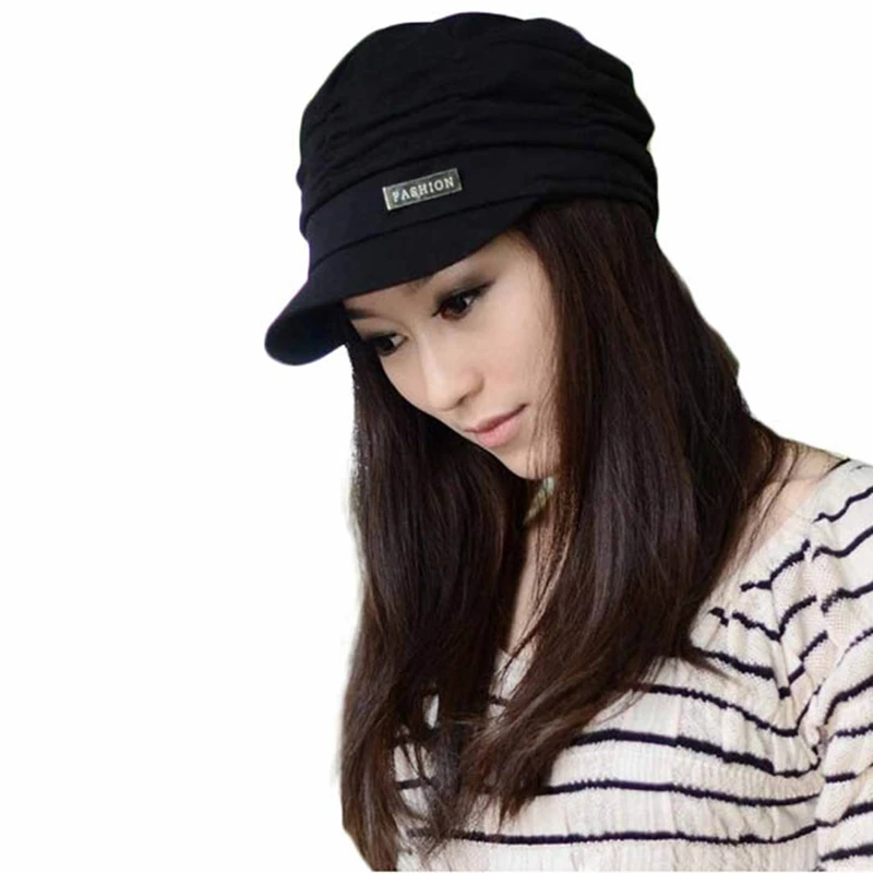 2017 Wholesale, Fashion Bouffancy Unisex Cap Flat Top Hat Student Hat Vintage Women Girls Caps