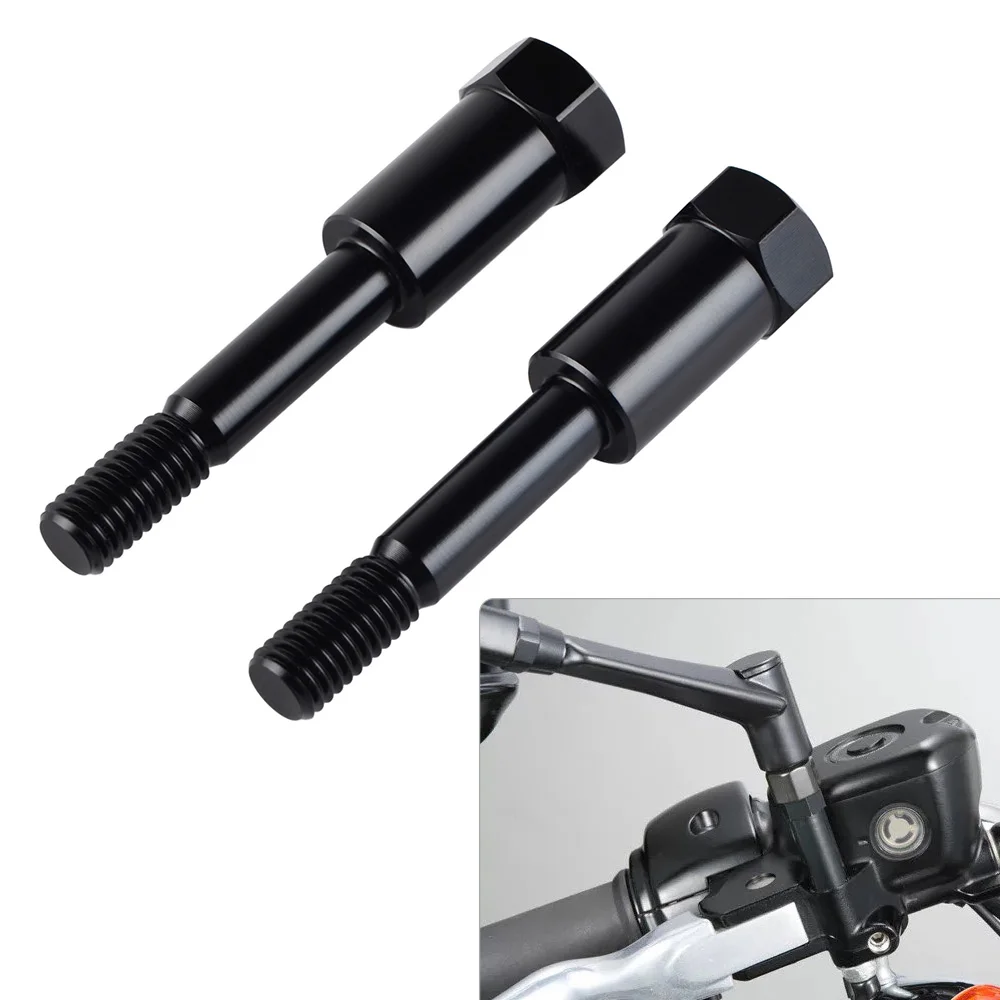 

NICECNC M10*1.25mm Mirror Extensions Kit For Harley Fat Boy Springer Electra Glide Sportster 883L 1200 FLSTS FLTR FLHR FLHX CVO
