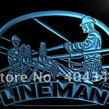 LK104-Lineman ремонтные услуги дисплей светодиодный неоновый свет знак