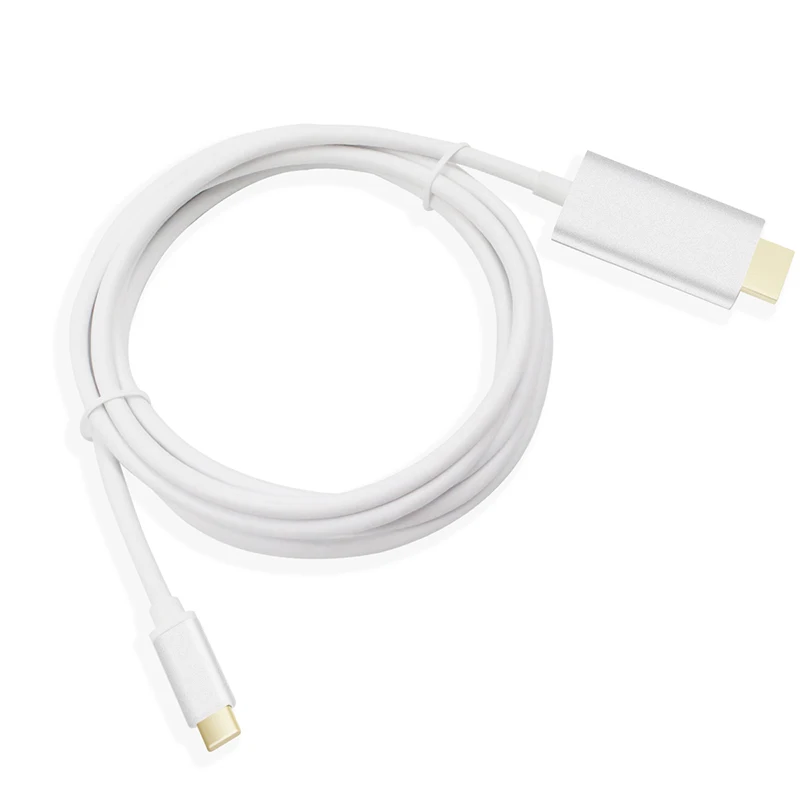 Видео кабель type-c-HDMI USB C-HDMI Кабель 1,8 м 4 к x 2 к USB 3,1 к HDMI поддержка 4 к 1,8 м серебристый usb c hdmi