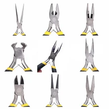 Jewelry Pliers Making Tools Beading Pliers Round Flat Wire Side Cutters Mini Needle Nose Pliers Scissors Wires Cutter Hand Tool 5 inch mini long needle nose plier jewelry making hand tool diy beading jewelry tool