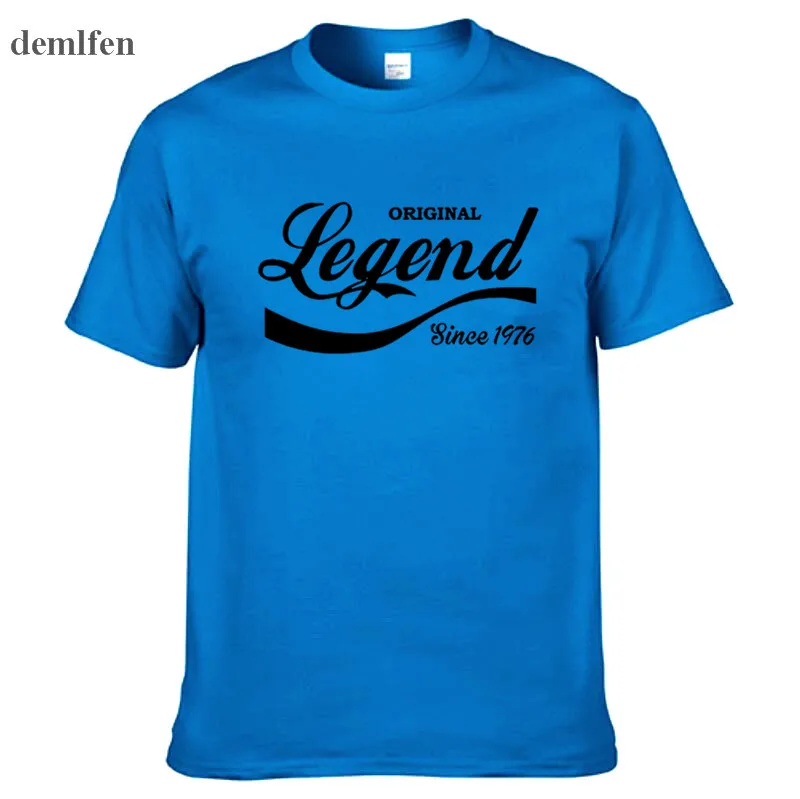 Модная футболка с надписью Legend Since забавная подарок на день рождения топ Муж папа