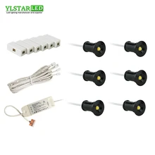 YLSTAR дизайн AC85-265V встраиваемые 6x1 Вт светодиодный мини-прожектор набор свет в шкафу для утопленные потолочные светильники Гарантия 2 года