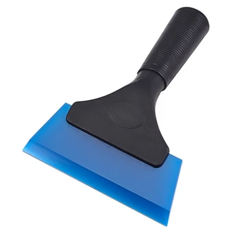 

5 Inch Silicone Rubber Squeegee For Glass, Mirror, Shower, Auto, Car Windows-Blue