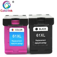 ColoInk 2 шт 61XL черный пополнен чернильный картридж Замена для hp 61 XL для hp 1000 1010 1050 1510 2000 2050 2510 3000 3050