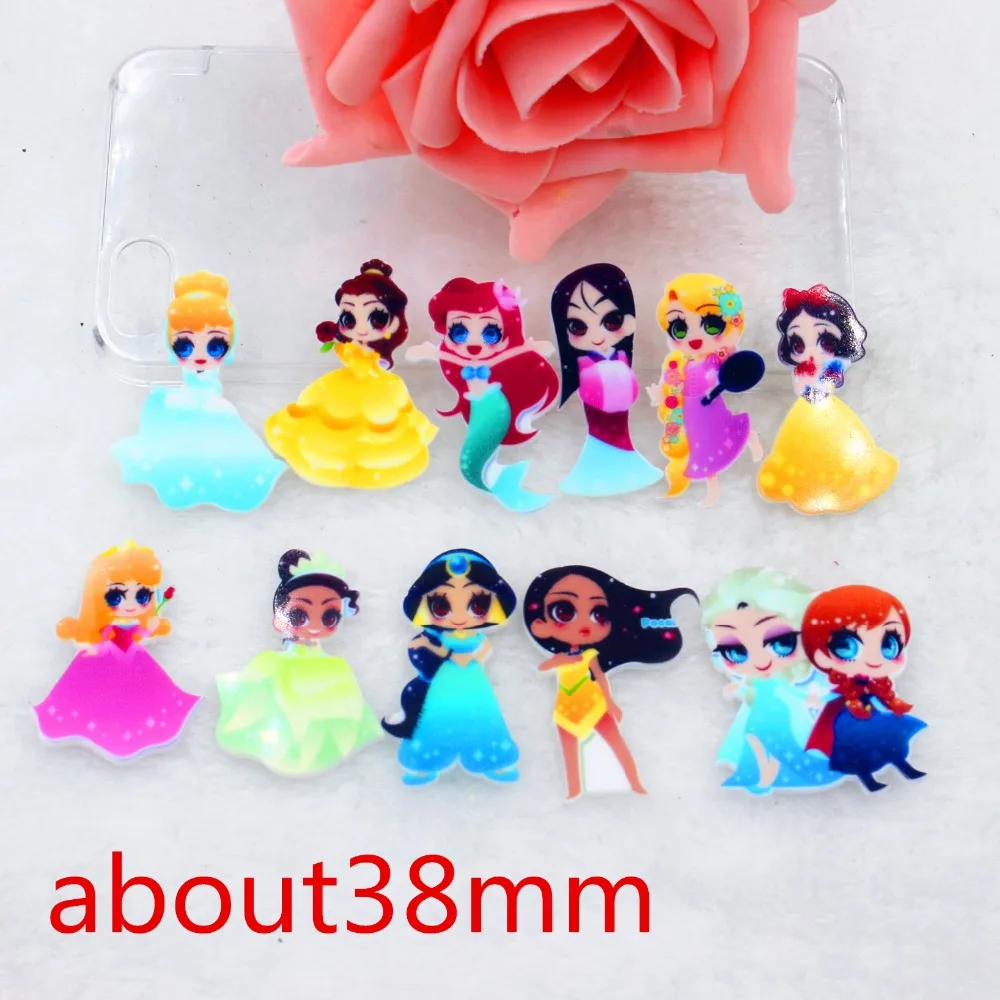 

10pcs/lot DIY planar resin princess kawaii flat back resin cabochons accessories