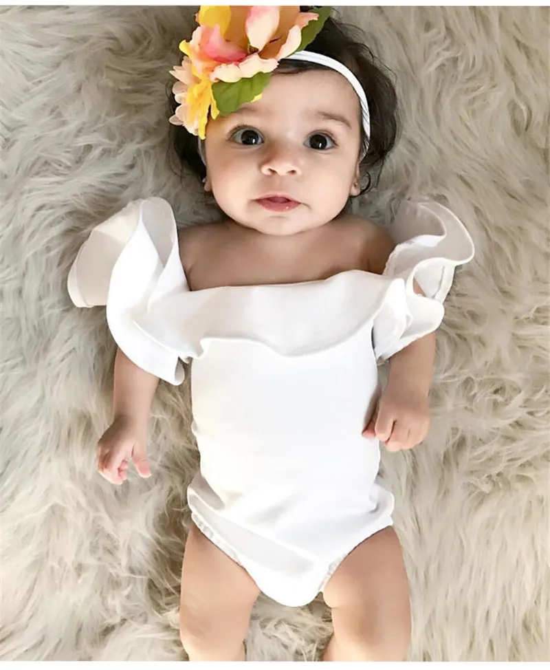 Aliexpress.com : Buy Summer 2018 Newborn Infant Baby Girl Romper Solid ...