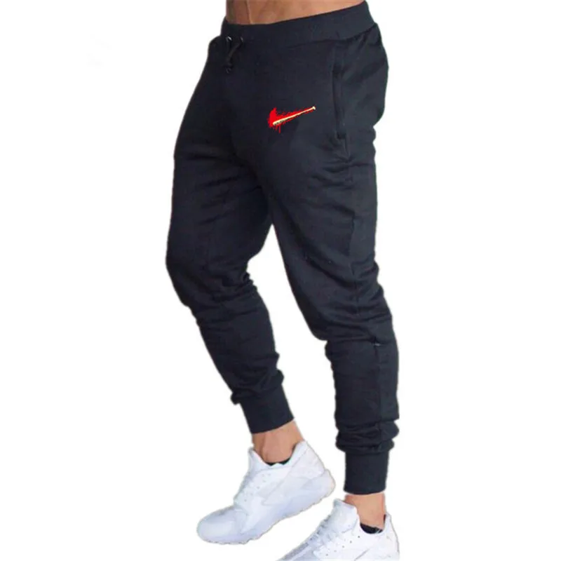 

Spring and summer fitness sweatpants thin sportswear jogging pants men's gym bodybuilding sports pants jogger graffiti trousers