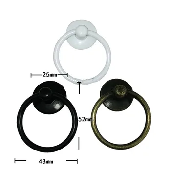 

Wholesale Vintage Round Ring Furniture Door Pull Handle Zinc Alloy Cabinet Dresser Drawer Knobs Handle,52*43mm,10Pcs