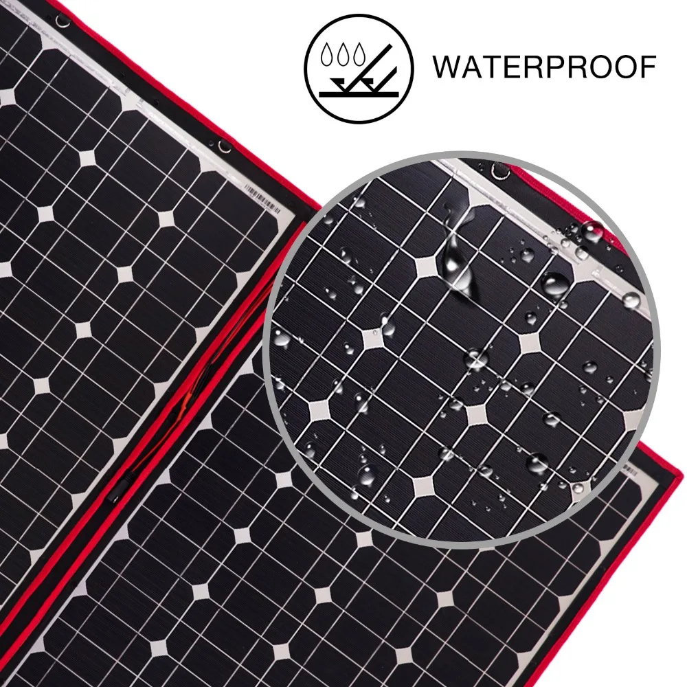Dokio 160W (40W*4) Solar Panel 12V/18V Flexible Foldble Solar Panel usb Portable Solar Cell Kit For Boats/Out-door Camping/Car Dokio 160W (40W*4) Solar Panel 12V/18V Flexible Foldble Solar Panel usb Portable Solar Cell Kit For Boats/Out-door Camping/Car