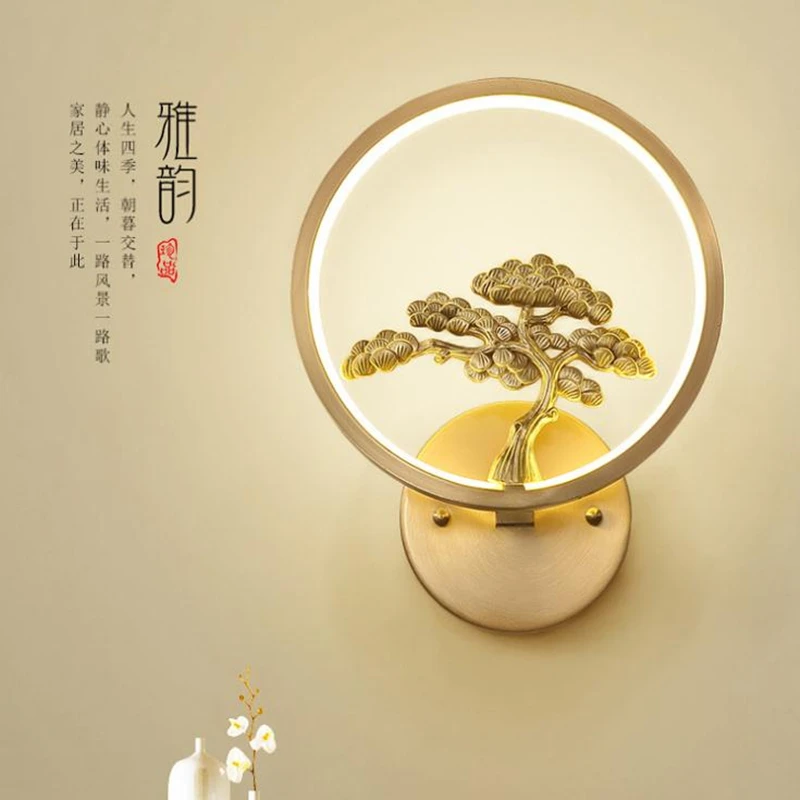 

Chinese Style Suspension Luminaire Wall Sconce LED Aisle Balcony Hanglamp Home Decoration Wall Lighting Fixture for Bedroom