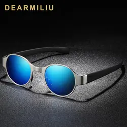 DEARMILIU 2019 дизайн унисекс стимпанк поляризованных солнцезащитных очков Для женщин Винтаж широкая оправа для вождения Круглые