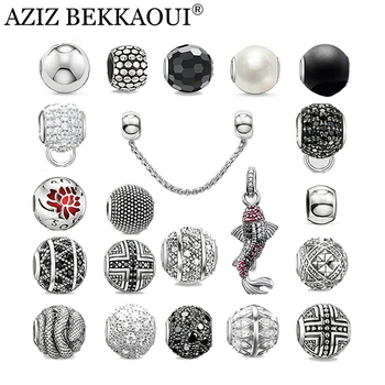 

Diy accessories european beads fish charms fit for DIY original bracelet silver plated beads diy loose charms best gift