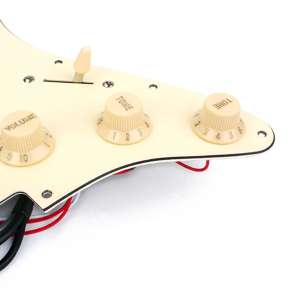 Prewired 3-ply Pickguard Scratchplate HHH for Fender Strat Electric Guitar