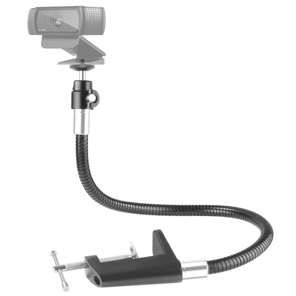 Billige Neewer 25 zoll 13,3 zoll Flexible Jaw Lange Arm Swivel Clamp Clip Halter Stehen, schwanenhals Halterung für Webcam